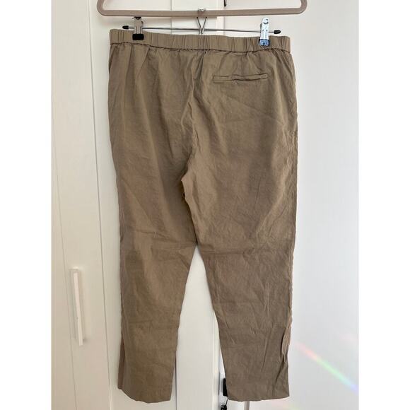 Theory Women's Treeca Pull-On Pant in Good Linen Crunch, Size 10, Like New - Picture 3 of 7